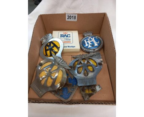 A selection of AA &amp; RAC car badges