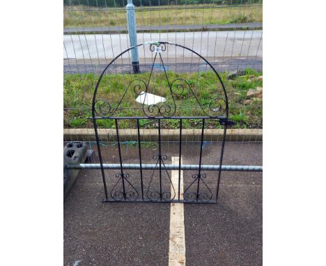 A wrought iron garden gate, 82 x 105 cm. COLLECT ONLY.