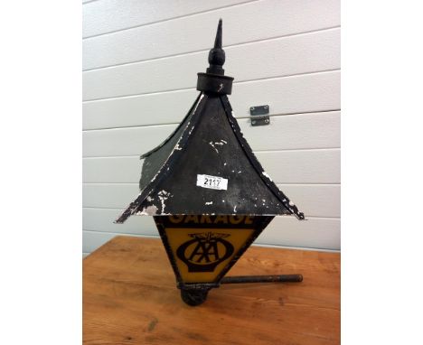 An AA garage lantern, COLLECT ONLY.