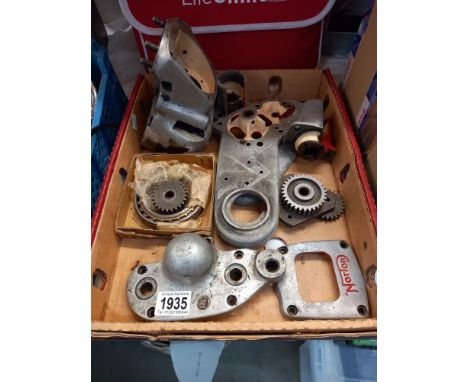 A selection of Norton motorcycle cut away engine parts,&nbsp;