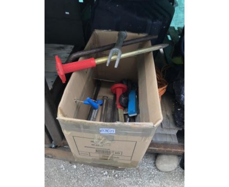 A box of workshop tools COLLECT ONLY
