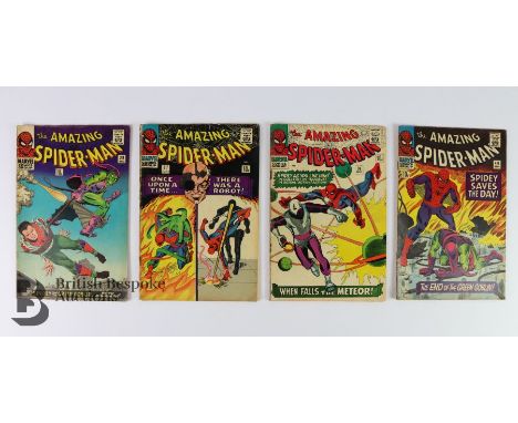 Marvel Comics - (1966) The Amazing Spider-Man #36 May "When Falls The Meteor"; #37 June "Once Upon a Time";#39 "Spidey and Th