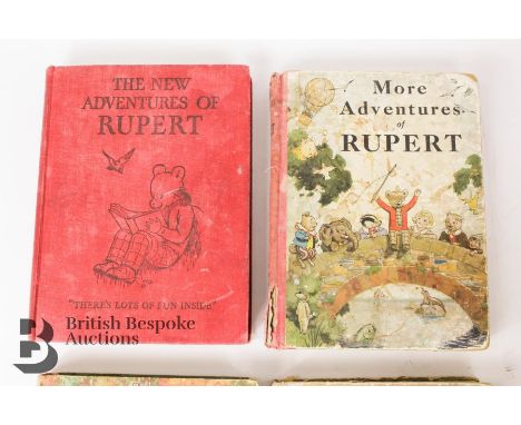 Run of Rupert The Bear annuals from 1936-1979, including 1936,1937, 1938, 1939, 1940, 1941, 1942, 1943, 1944, 1945, 1946,1947