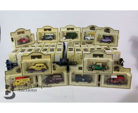 Collection of 79 cars, trucks, buses, and horse and carts, including Days Gone Collector's Club 1993, Summer 1991, 1993, Club