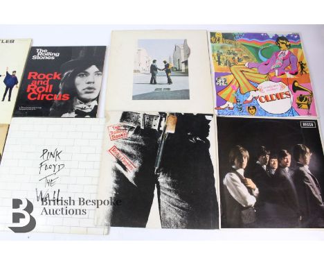 A collection of approx. 90 LP records of 1960s/70s pop and rock, includes Beatles For Sale with outline mono on front cover i