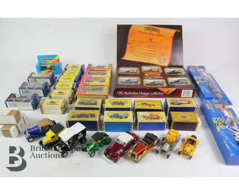 Matchbox Models of YesterYear by Lesney, boxed from various series, including No. 3 News of the World E Class Tramcar, Y-7 Me