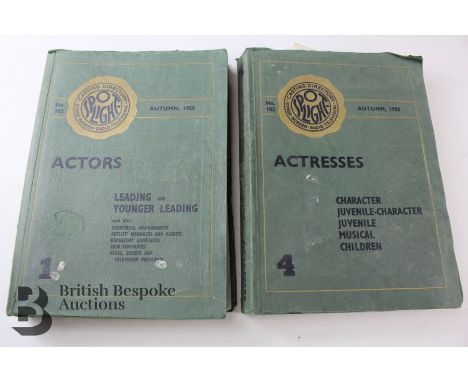 The Spotlight Casting Directory for Stage, Screen, Radio and Television Autumn 1958 2 Vols Actors and Actresses: Actors - Lea