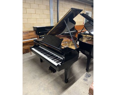Steinway (c1937) A 5ft 1in Model S grand piano in a mahogany case on square tapered legs.&nbsp;AMENDMENT Is in an ebonised ca