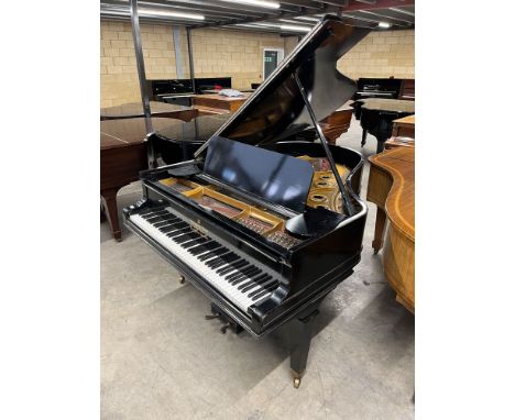 Steinway (c1886) A 6ft 85-note Model A modernised grand piano in a satin ebonised case on square tapered legs; together with 