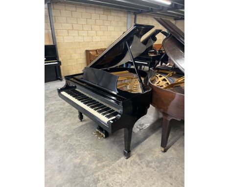 Steinway (c1949) A 5ft 1in New York Model S grand piano in an ebonised case on square tapered legs. 