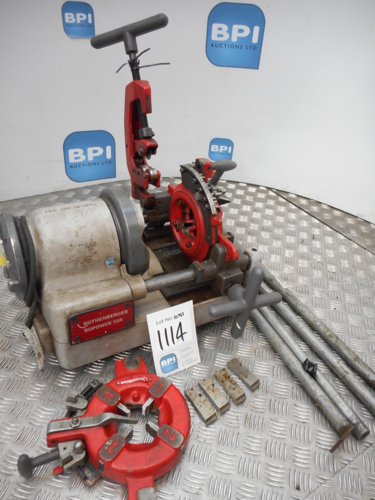 ROTHENBERGER ROPOWER 50 R {036231} COMPACT PIPE THREADER 1/2 2INCH The