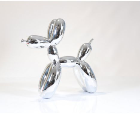  Jeff Koons (after) Balloon dog Silver Editions Studio. - Period: Xxth - Sizes: H 300 mm L 300 mm - Weight (K): 1,8kg - Condi