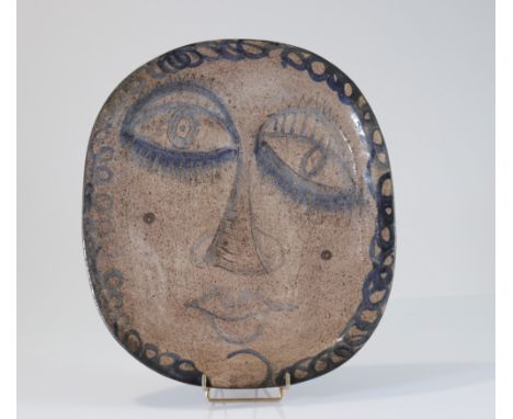  Belgium - Assiette Paul Timper - Manufacture Dour - circa 1950 - Period: Xxth - Sizes: H 380mm L 330 mm - Weight (K): 1,9kg 