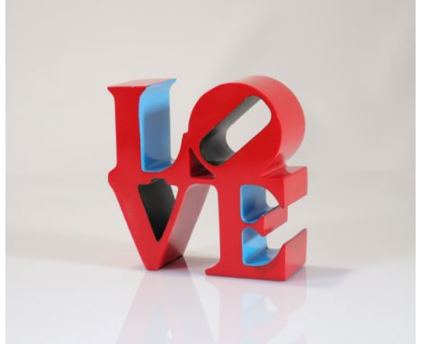  Robert Indiana (after) Love Red, Blue, Green, 2018 numbered Edition of 500 Studio Editions - Alloy sculpture - Sold with ori