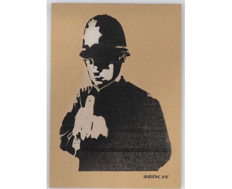  BANKSY (After) - Dismalandâ€™s Stencil painting on cardboard Limited edition Comes with entrance ticket and Dismaland Park m