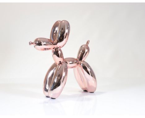  Jeff Koons (after) Balloon dog Rose Gold Editions Studio. - Period: Xxth - Sizes: H 300 mm L 300 mm - Weight (K): 1,8kg - Co