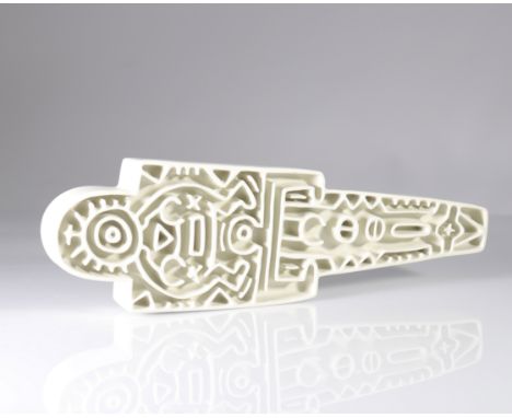  Keith Haring (after) Numbered totem pole - Period: Xxth - Sizes: H 400 MM L 120 MM - Weight (K): 1,58kg - Condition: at firs
