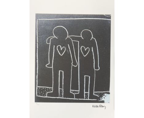  Keith Haring - Lithograph on paper signed and numbered - Period: Xxth - Sizes: H 285 L 370 MM - Weight (K): 0,05kg - Conditi
