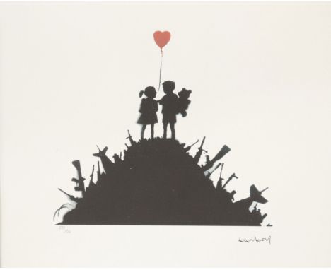 Banksy - Lithograph on paper signed and numbered - Period: Xxth - Sizes: H 285 L 370 MM - Weight (K): 0,05kg - Condition: at