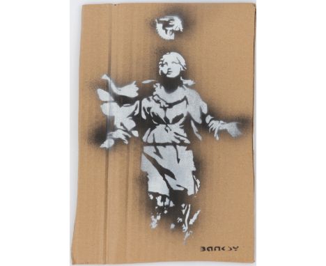  BANKSY (After) - Dismalandâ€™s Stencil painting on cardboard Limited edition Comes with entrance ticket and Dismaland Park m