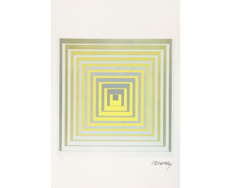  Victor Vasarely - Lithograph on paper signed and numbered - Period: Xxth - Sizes: H 285 L 370 MM - Weight (K): 0,05kg - Cond