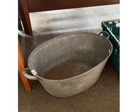 Vintage two handle metal basin