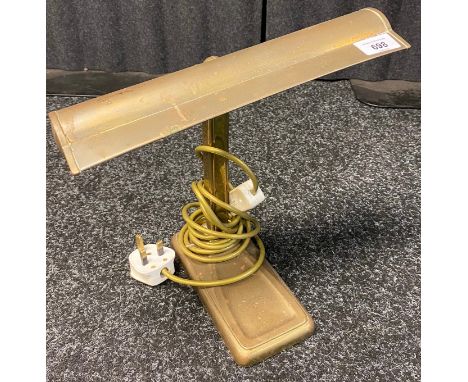 Art Deco brass desk lamp. 