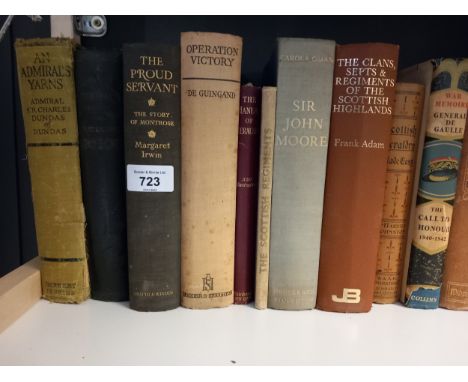 A Collection of Vintage Military Books to include Operation Victory By De Guingand, The Call To Honour by General De Gaulle i