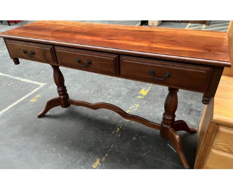 Contemporary three drawer console 