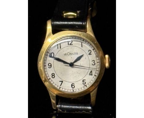 Vintage Jaeger- LeCoultre wristwatch, possibly military. Very clean condition for age, manual wind movement. Currently tickin