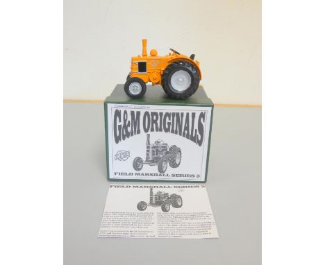 G&amp;M Originals. 1:32 scale limited edition model of a Marshall Series 3 tractor in orange paint finish. Excellent with ori