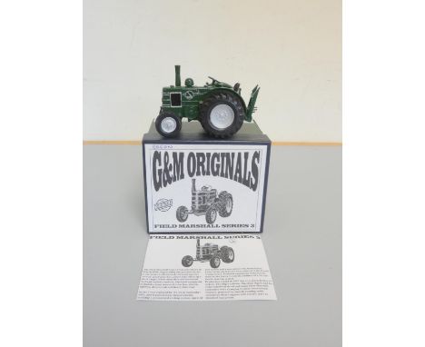 G&amp;M Originals. 1:32 scale limited edition model of a Marshall Series 3 tractor in green paint finish. Excellent with orig