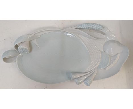 A Lladro porcelain dish, moulded in the shape of vegetables, 58cm x 30cmLocation:If there is no condition report shown, pleas