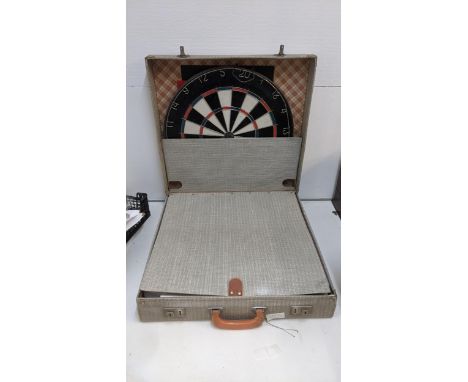 A cased game set including part board miniature Roulette wheel, playing cards, Dominoes, Draughts and othersLocation:If there