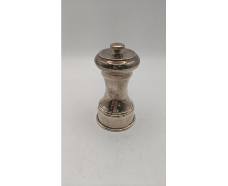 A Peugeot Freres Lion silver pepper grinder, hallmarked Birmingham 1972Location:If there is no condition report shown, please