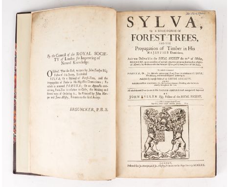 EVELYN, John (1620-1706). Sylva, or a Discourse of Forest Trees, London, 1670, folio, engraved illustrations including one fu