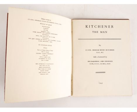 SETON HUTCHISON, Graham (1890-1946). Kitchener, London, 1944, small 4to, FIRST EDITION, NUMBER 52 OF 100 COPIES SIGNED BY THE