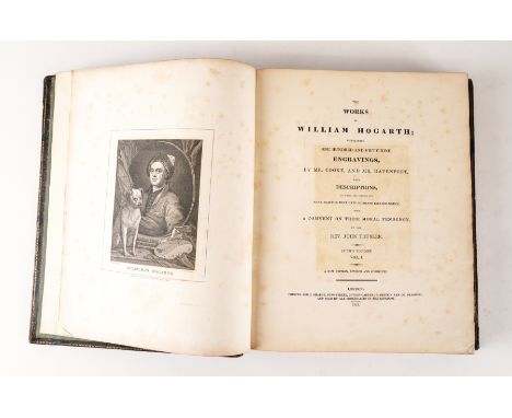 HOGARTH, William (1697-1764, illustrator). The Works, London, 1821, 2 volumes, 4to, engraved portrait and 159 plates by Willi