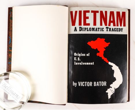 VIETNAM - Victor BATOR (1891-1967).  Vietnam, New York, 1965, 8vo, morocco. FIRST EDITION, PRESENTATION COPY, inscribed by th