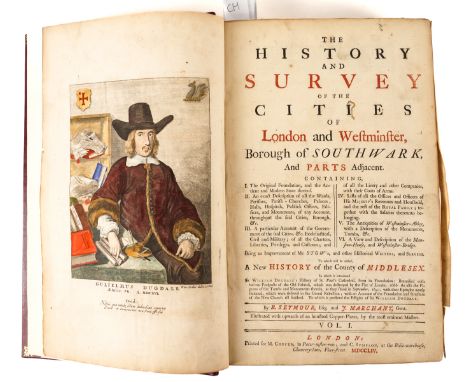 STOW, John (1525-1605), SEYMOUR, R. &amp; J. MARCHANT. The History and Survey of ... London and Westminster, London, 1754, 2 