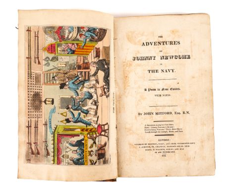 MITFORD, John (1782-1831). The Adventures of Johnny Newcome in The Navy, London, 1819, 8vo, 20 hand-coloured aquatint plates 