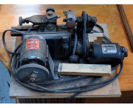 A pen lathe/metalworkers lathe with grinder