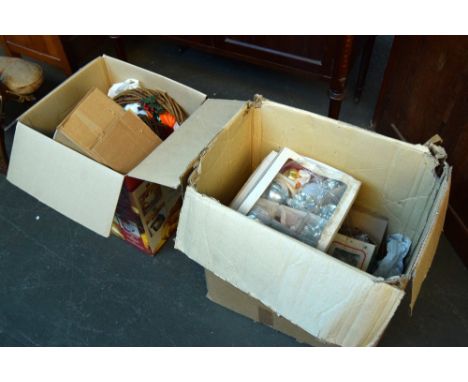  A lot of vintage Christmas decorations to include baubles and wreaths