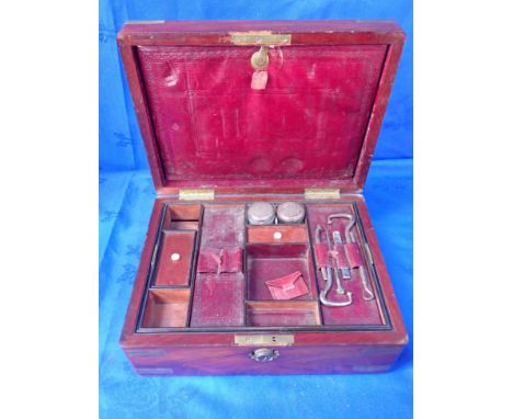 WOODEN WRITING BOX BELONGING TO SIR WILLIAM MILTON containing letters, documents, photographs, sporting memorabilia relating 