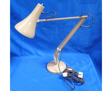 A 1970s ANGLEPOISE STYLE LAMP in pale brown (for restoration)