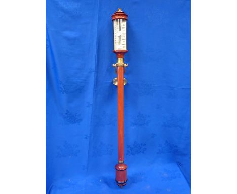 A MODERN SHIP'S STICK BAROMETER by I Blatt of Brighton, overall height 92 cms