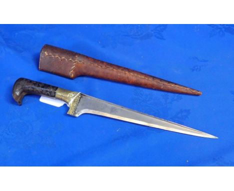 A PESH-KABZ DAGGER (chipped hilt)
