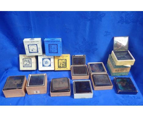 A COLLECTION OF MAGIC LANTERN SLIDES Victorian and later, fables, nursery rhymes, moral tales, zoomorphism, temperance etc