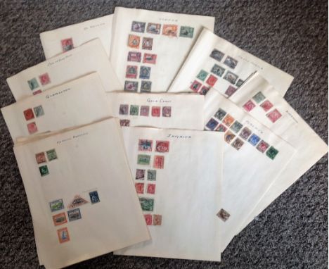 GB Commonwealth stamp collection 30, album pages dating pre 1950 countries include Barbados, Bermuda, Gibraltar, Malaya and N