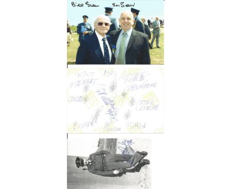 Battle of Britain collection of signed photo to BOB historian Ted Sergison. Some signed on back. Includes pilots Bill Green. 